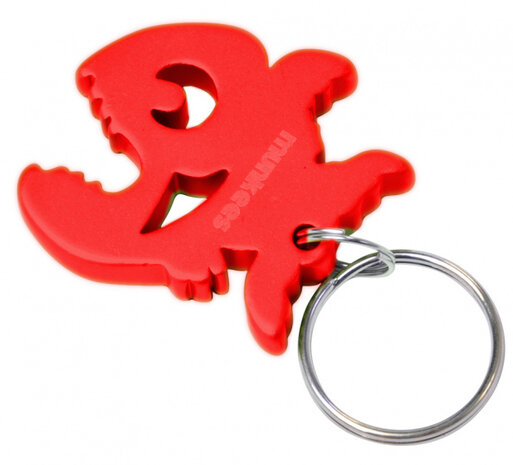 flesopener Piranha 3,9 cm staal rood