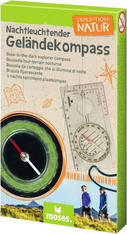 kompas Expedition Natur Glow-in-the-dark transparant