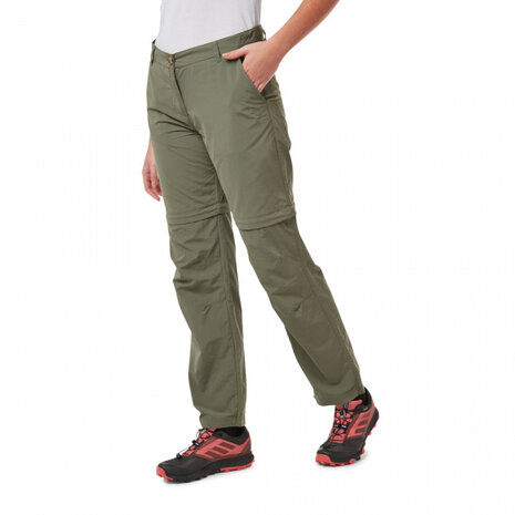 afritsbroek NosiLife III dames polyamide groen maat 38/L