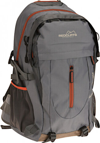 rugzak 30 liter polyester 20 x 34 x 52 cm grijs