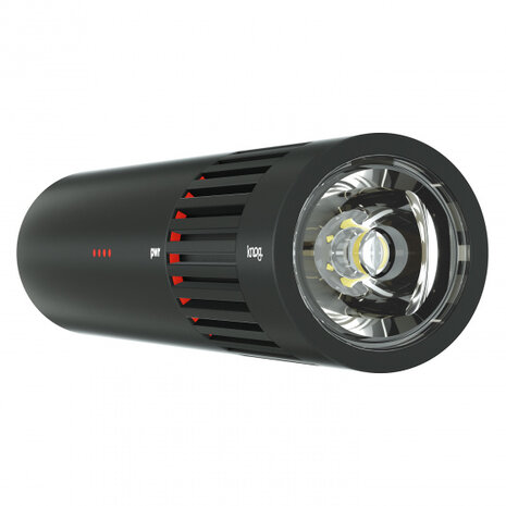 zaklamp PWR led oplaadbaar 900 lumen 13,7 cm zwart