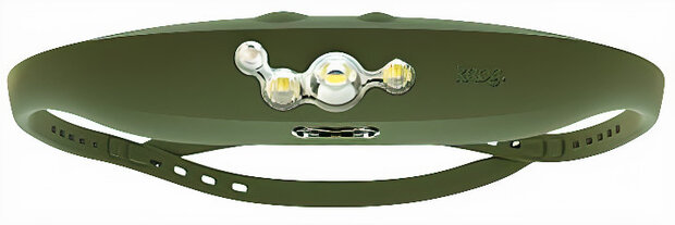hoofdlamp Bandicoot led oplaadbaar siliconen kaki