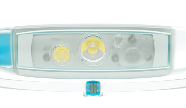 hoofdlamp Quokka Run led oplaadbaar siliconen blauw