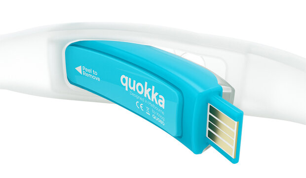 hoofdlamp Quokka Run led oplaadbaar siliconen blauw