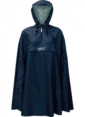 regenponcho Alena dames polyester blauw mt M/L