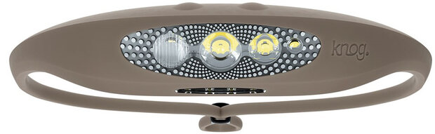 hoofdlamp Bilby oplaadbaar 400 lumen led siliconen kaki