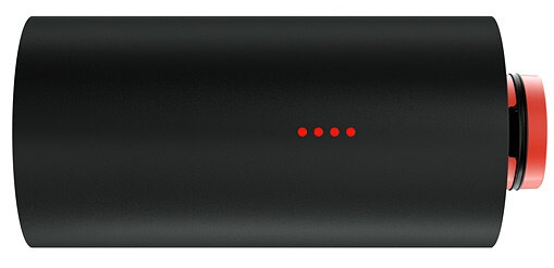 powerbank PWR Large 10000 mAh 13,6 cm zwart/rood