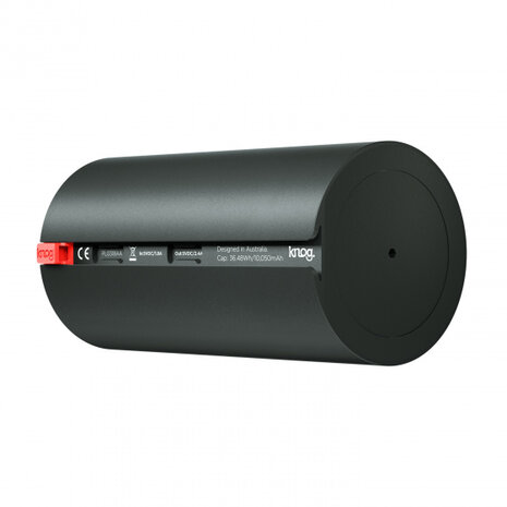 powerbank PWR Large 10000 mAh 13,6 cm zwart/rood
