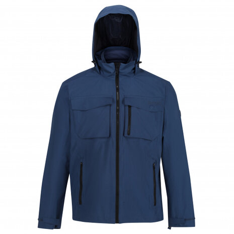 3-in-1 wandeljack Shrigley heren polyester navy mt XL