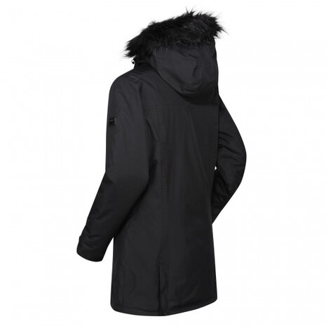 outdoorjas Myla dames polyester zwart maat S