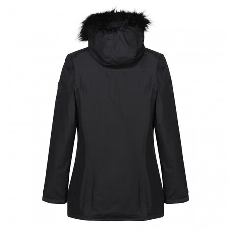 outdoorjas Myla dames polyester zwart maat S