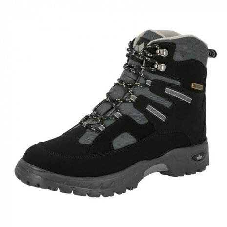 snowboots Flake heren PU/rubber/nylon zwart/grijs maat 37