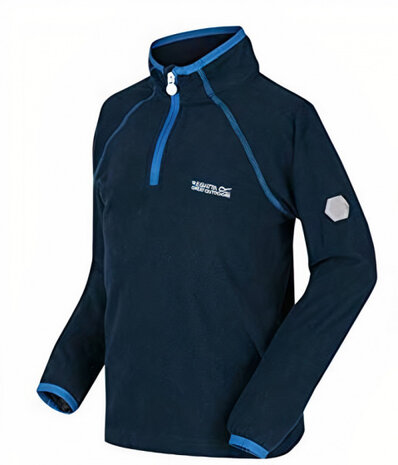 fleecetrui Loco junior polyester donkerblauw mt 98-104
