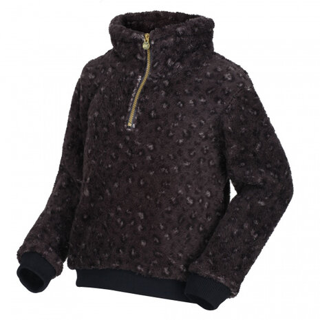 outdoortrui Kessie meisjes polyester zwart maat 98/104