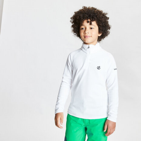 fleecetrui Freehand polyester wit 9-10 jaar