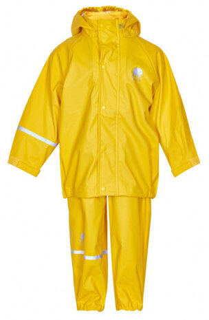 regenpak Basic junior polyester geel 2-delig maat 90