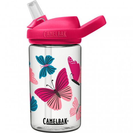 drinkbeker Eddy+ Butterflies junior 0,4 liter roze