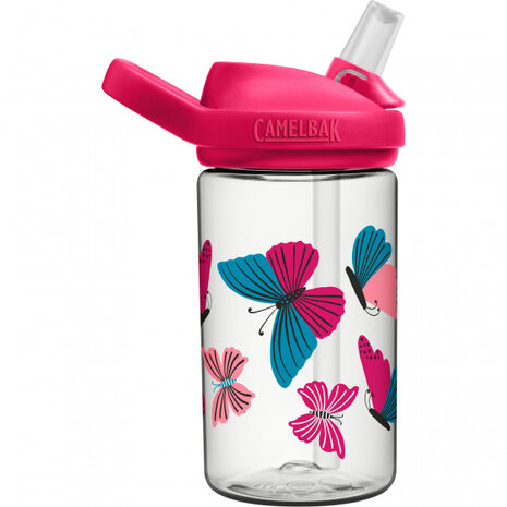 drinkbeker Eddy+ Butterflies junior 0,4 liter roze