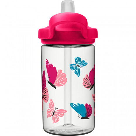 drinkbeker Eddy+ Butterflies junior 0,4 liter roze