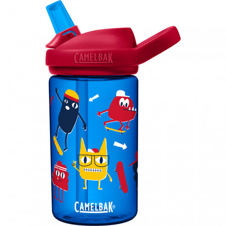 drinkbeker Eddy+ Skate Monsters junior 0,4 liter rood