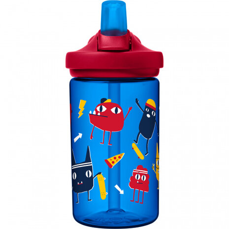 drinkbeker Eddy+ Skate Monsters junior 0,4 liter rood