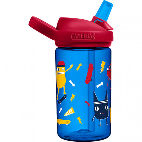 drinkbeker Eddy+ Skate Monsters junior 0,4 liter rood