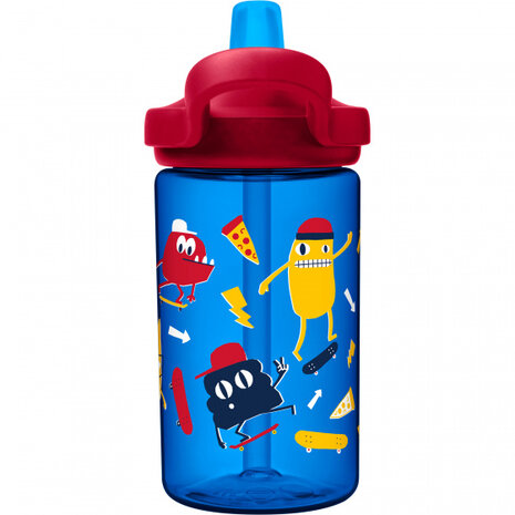 drinkbeker Eddy+ Skate Monsters junior 0,4 liter rood