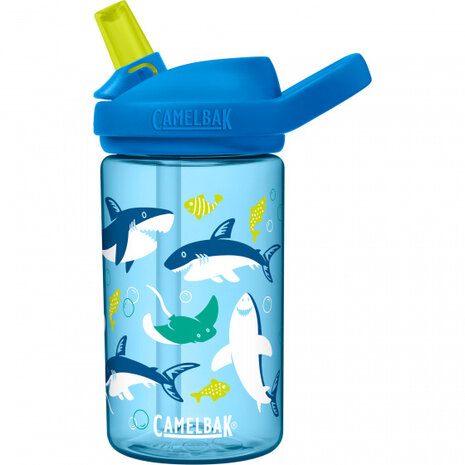 drinkbeker Eddy+ Shark&#039;s junior 0,4 liter lichtblauw
