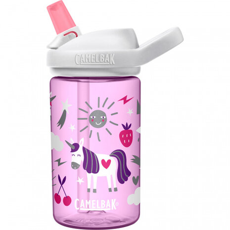 drinkbeker Eddy+ Unicorn junior 0,4 liter tritan roze