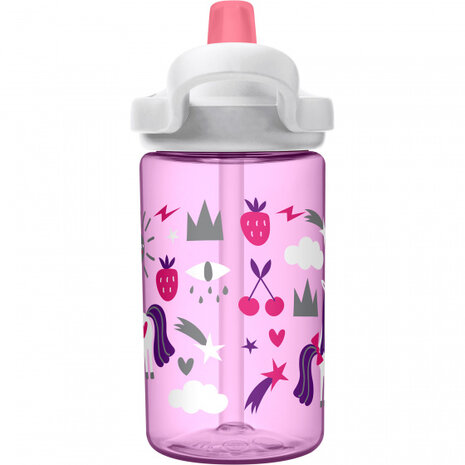 drinkbeker Eddy+ Unicorn junior 0,4 liter tritan roze