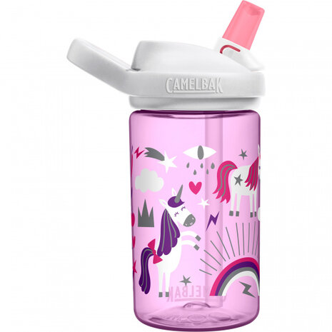 drinkbeker Eddy+ Unicorn junior 0,4 liter tritan roze