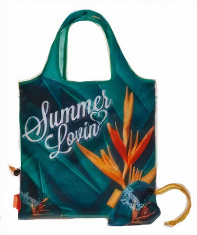 shopper Summer Lovin 38 x 38 cm polyester groen
