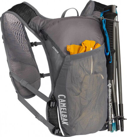 drinkrugzak Zephyr 1 liter mesh grijs maat one-size