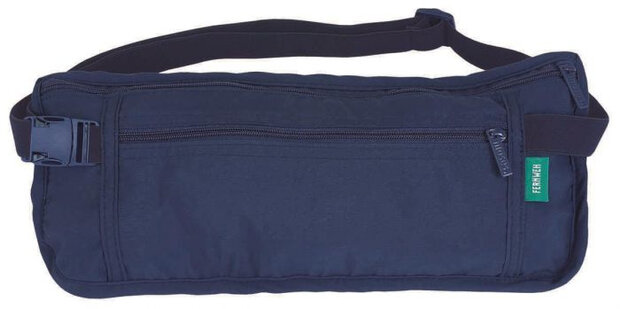 heuptas Rfid 29,5 x 13,5 cm polyester donkerblauw