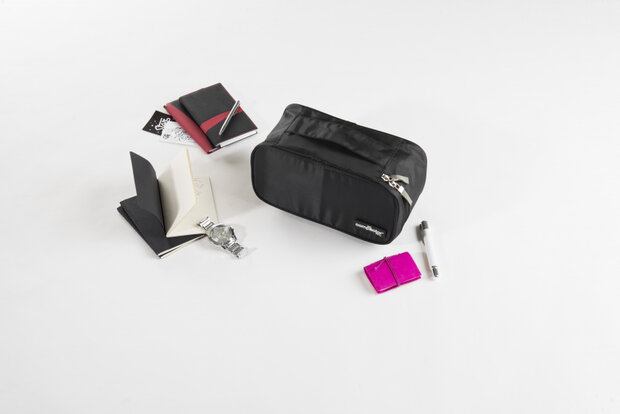 toilettas Jet Range 26 x 13 cm polyester zwart