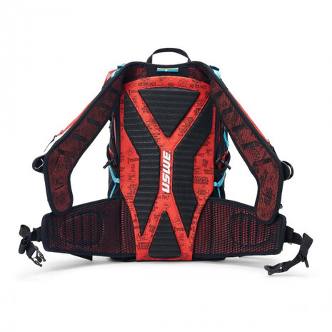 rugzak Hajker 30 liter polyester zwart/rood