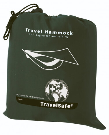 hangmat Travel 275 x 140 cm polyester/mesh groen