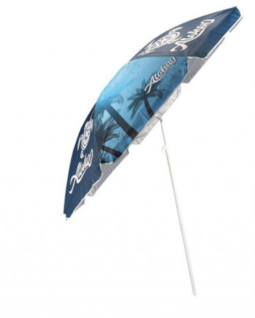 strandparasol Aloha 180 x 156 cm aluminium blauw