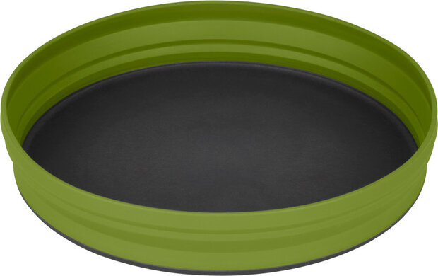 vouwbord X-Plate 20 cm siliconen olijfgroen