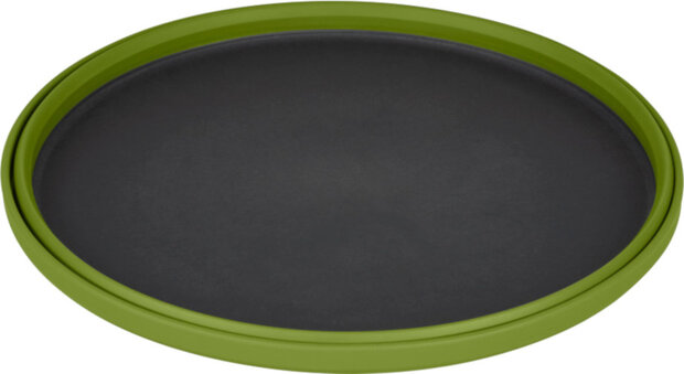 vouwbord X-Plate 20 cm siliconen olijfgroen