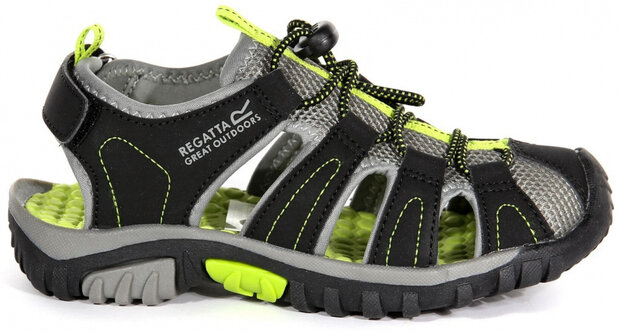 outdoorsandalen Westshore junior PU zwart/lime mt 38