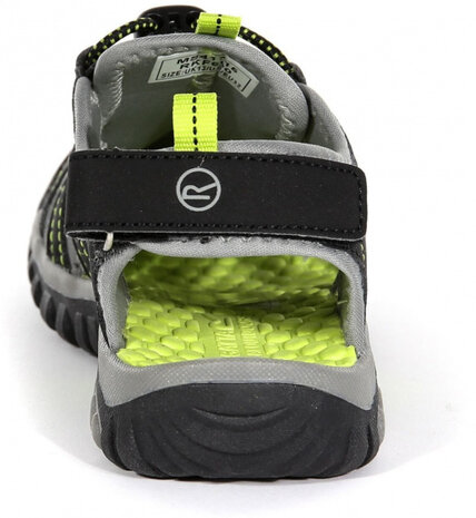 outdoorsandalen Westshore junior PU zwart/lime mt 38