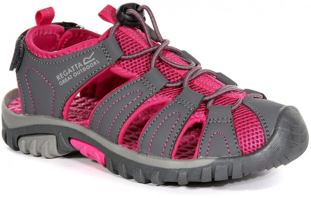 outdoorsandalen Westshore junior PU roze/grijs mt 36