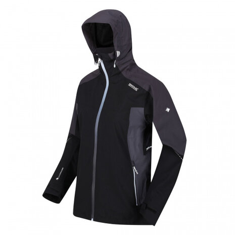regenjas Oklahoma VI dames polyester zwart maat 34