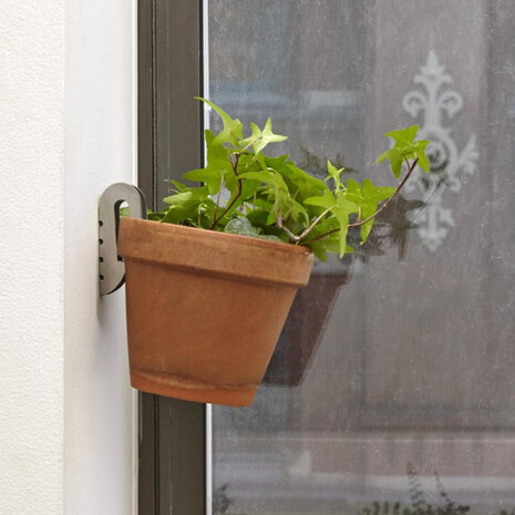 plantenhaken zwevend RVS zilver 3 stuks