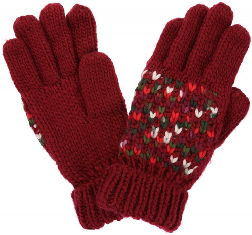 handschoenen Frosty III dames acryl rood maat L/XL