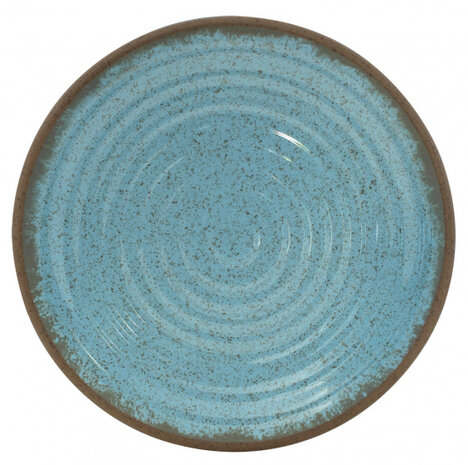 tafelservies Ocean melamine blauw/bruin 16-delig