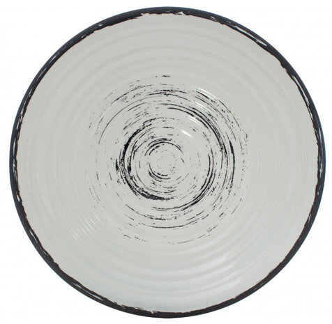 tafelservies Isla anti-slip melamine zwart 16-delig