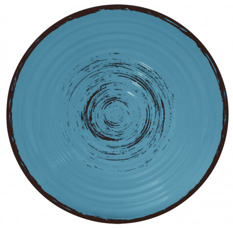 tafelservies Bahia anti-slip melamine blauw 16-delig