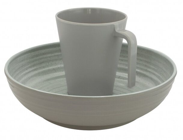tafelservies Altea anti-slip melamine beige 16-delig